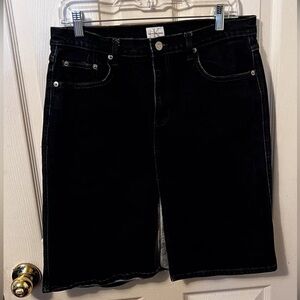 EUC Vintage Calvin Klein Jeans Logo Stitch 5 Pocket Denim Midi Skirt SZ 11